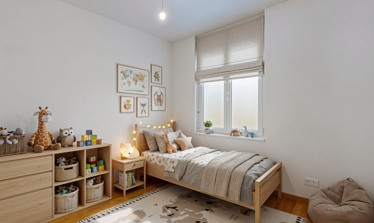 pièce vide avec inside property, wood finish floor, sol en finition bois, drywall, et cloison sèche