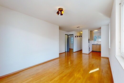 pièce vide avec sol en finition bois, wood finish floor, cloison sèche, drywall, et inside property