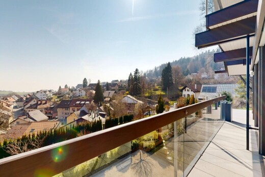 balcon avec balcon, from property, residential view, vue résidentielle, et day time