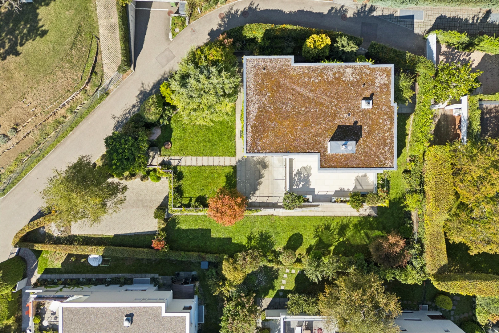 lage auf der karte mit aerial map