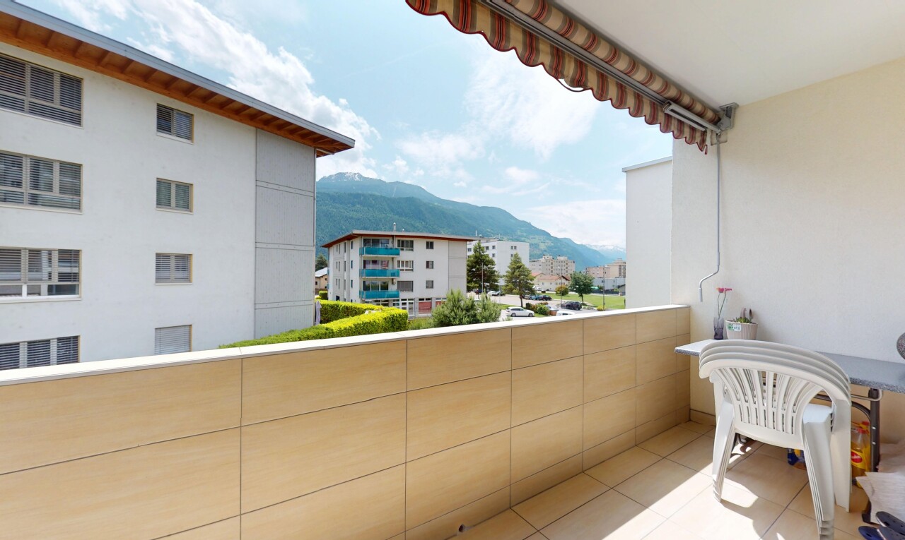 balkon mit mountain view, blick auf die berge, day time, from property, und balkon