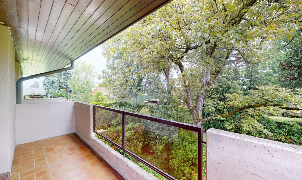 balkon mit from property, balkon, und overcast