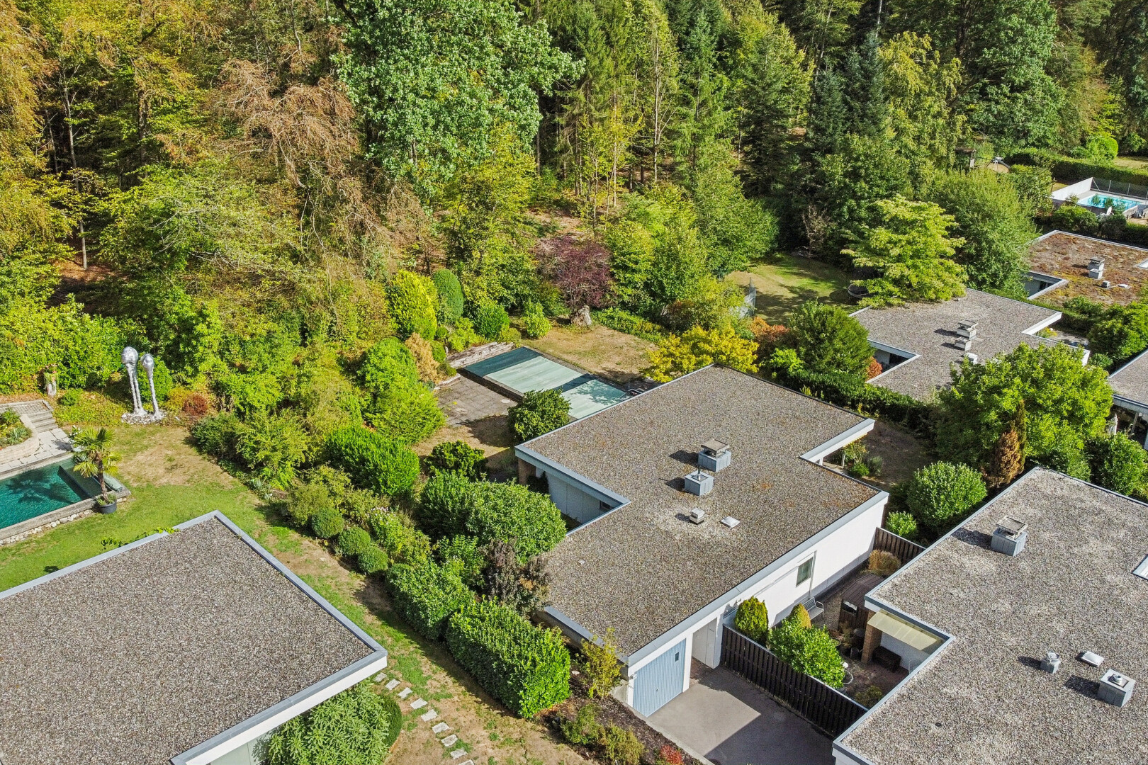 außenansicht mit forest view und waldblick