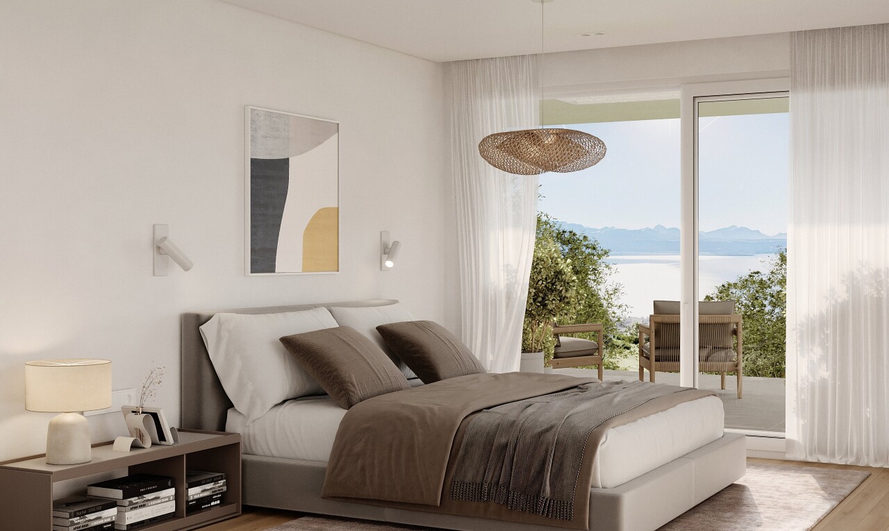 chambre avec inside property, sol en finition bois, wood finish floor, cloison sèche, et drywall