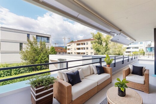 balkon mit from property, balkon, day time, wohnraum im freien, und virtually staged