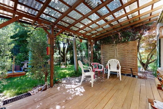 terrasse mit deck