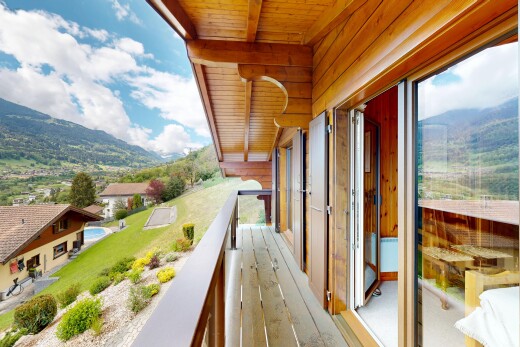 balcon avec mountain view, vue sur la montagne, day time, et balcon