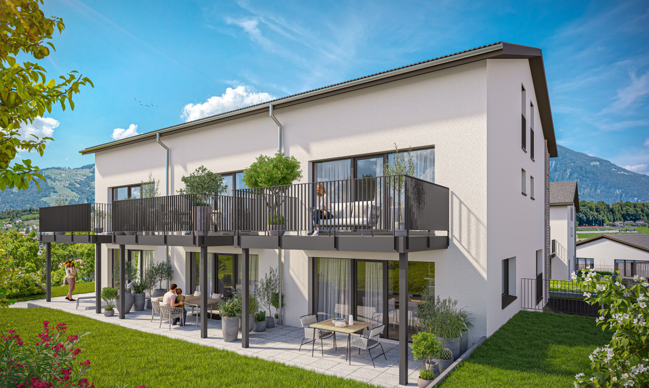 5.5-Zimmer Reihenmittelhaus mit Terrasse und 3 Balkone