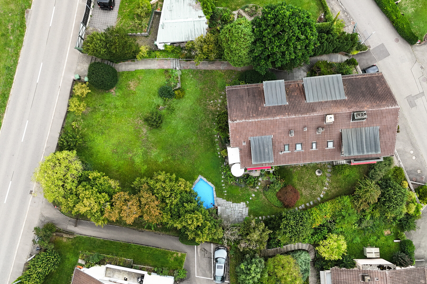 espace extérieur avec aerial view