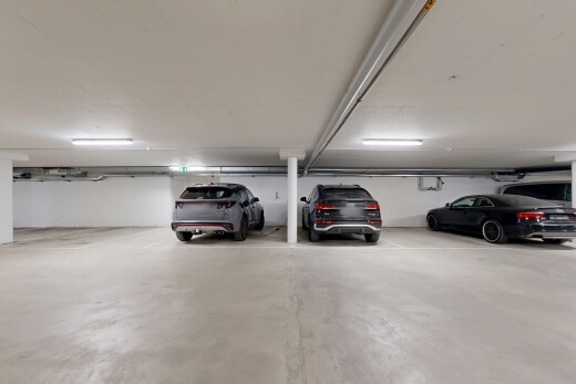 view of parking garage
