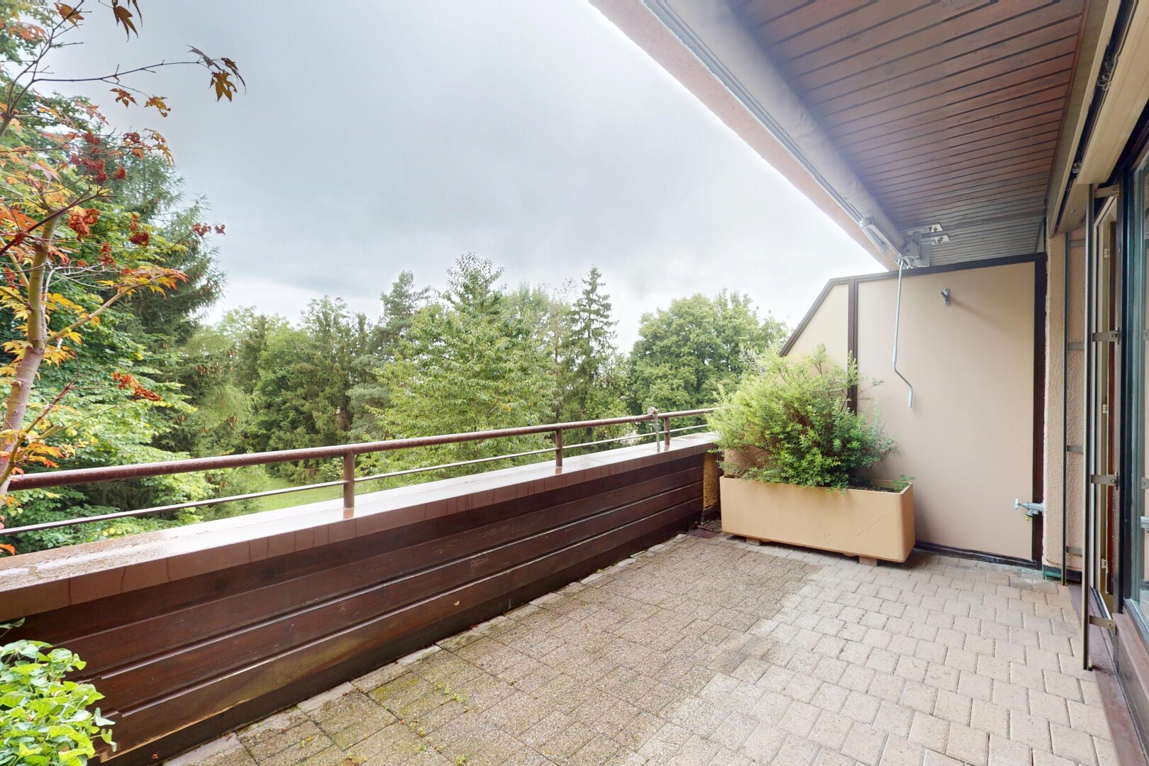 terrasse mit overcast, balkon, und from property