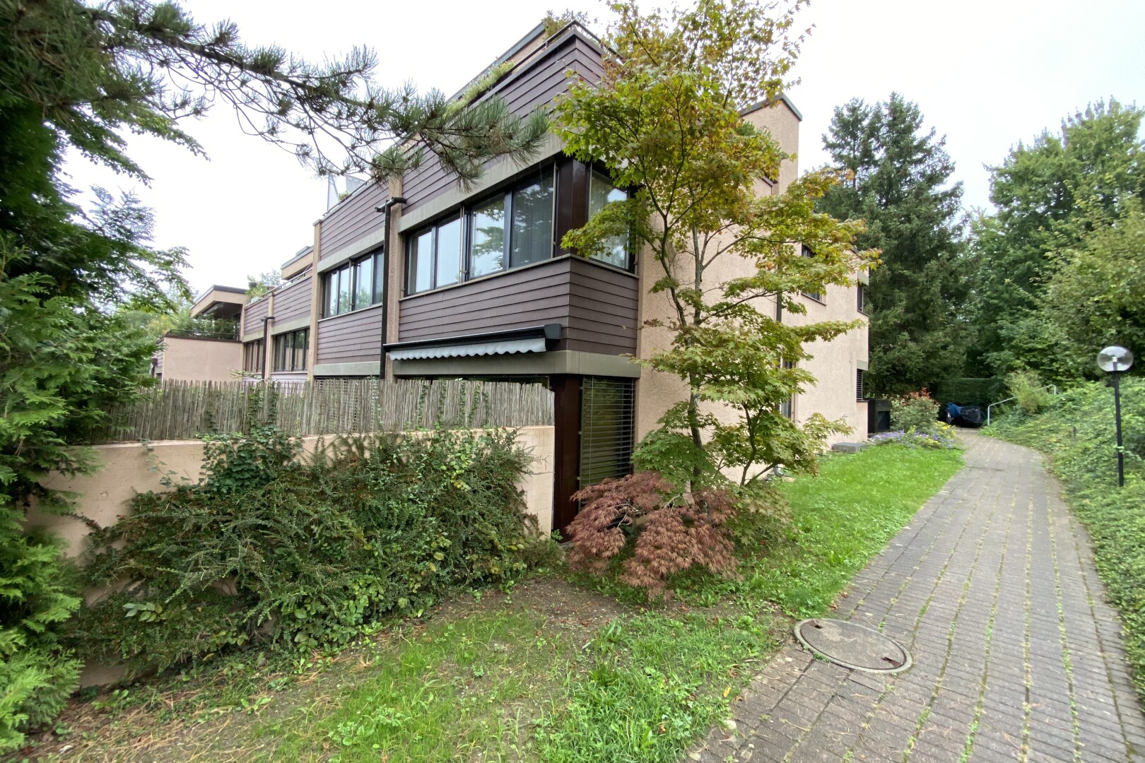 garten mit overcast, property visible, wintergarten, und zaun