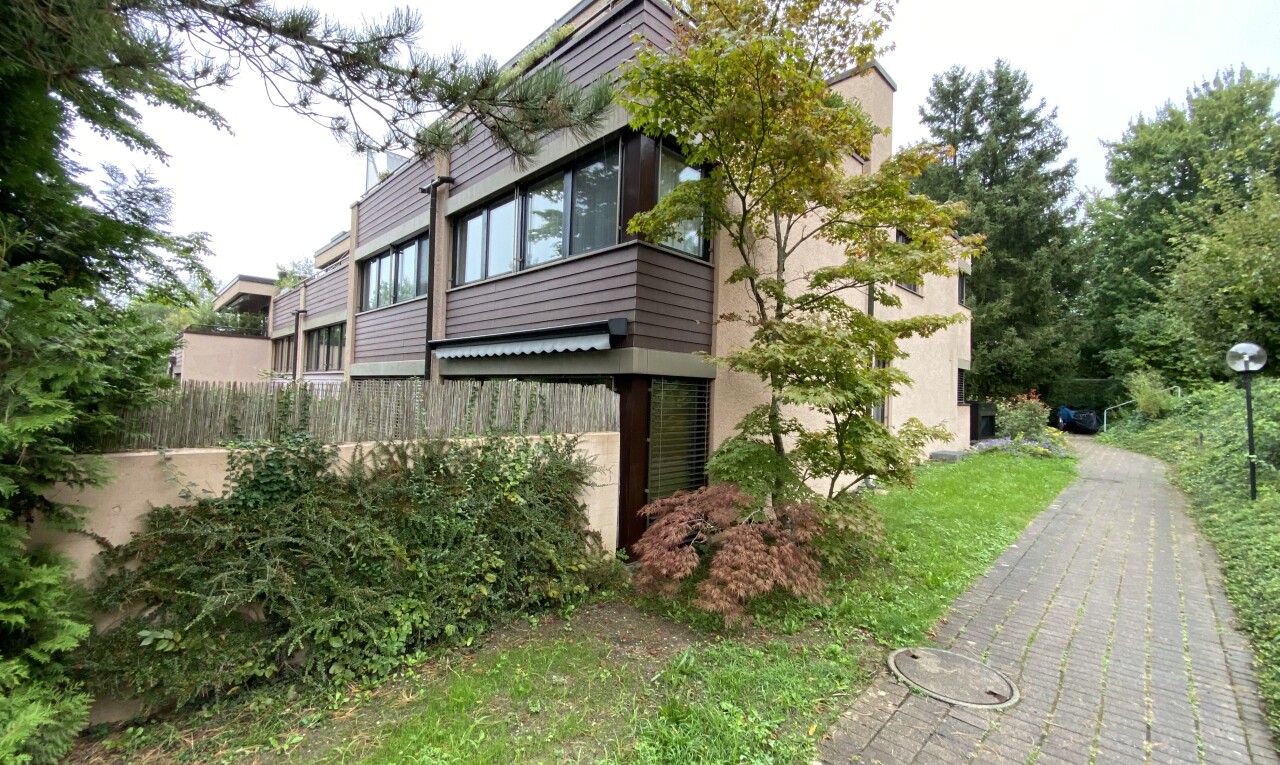 garten mit overcast, property visible, wintergarten, und zaun