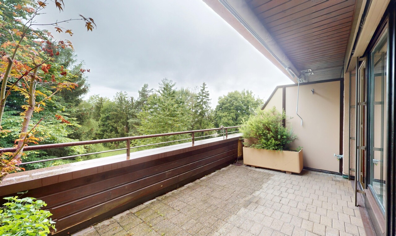 terrasse mit overcast, balkon, und from property
