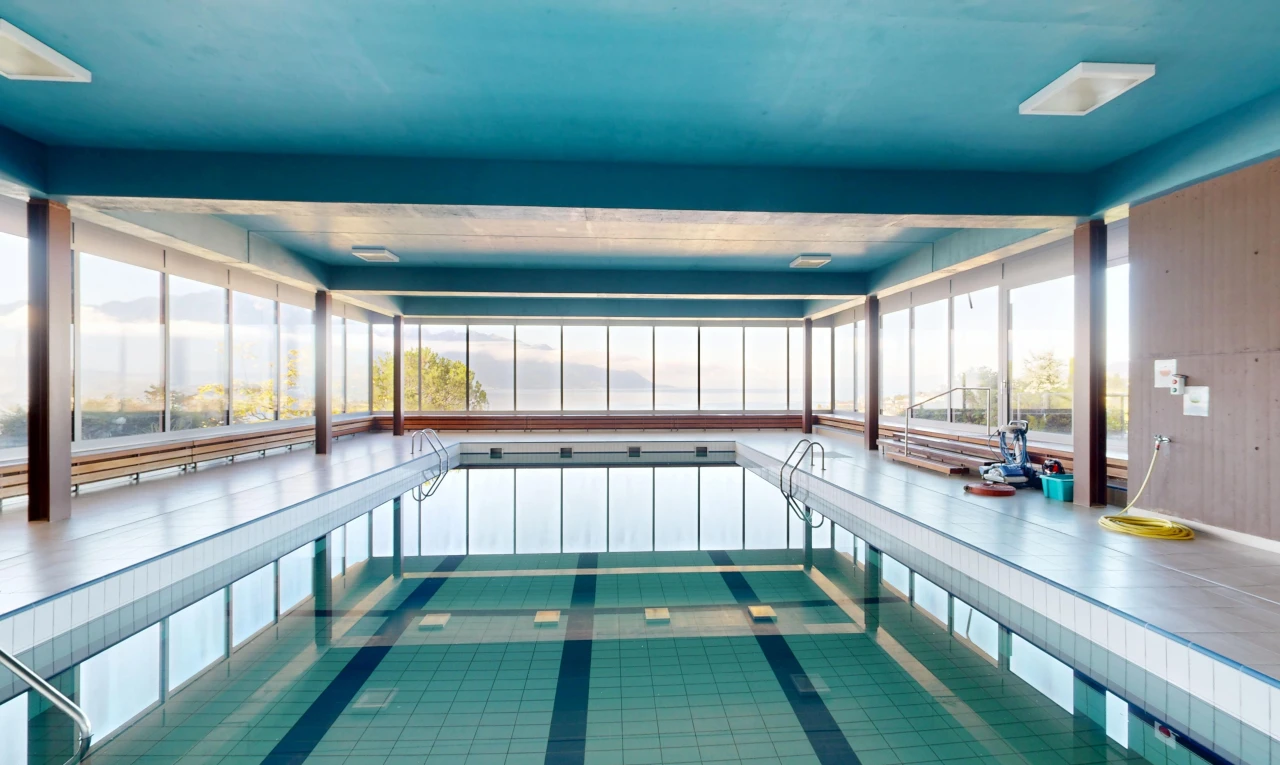 piscine avec rampe