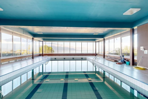 piscine avec rampe