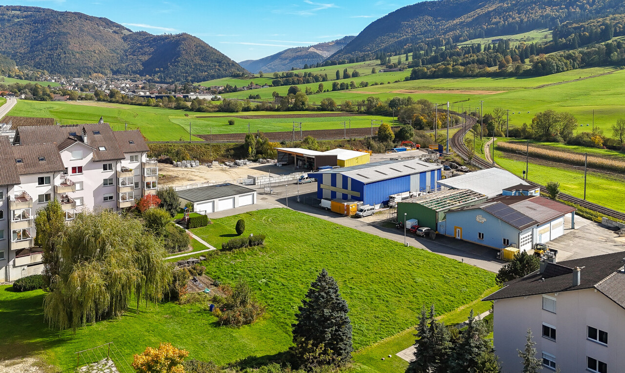 mountain view with rural landscape