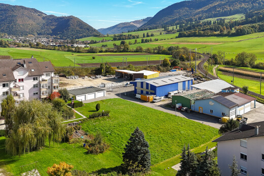 mountain view with rural landscape