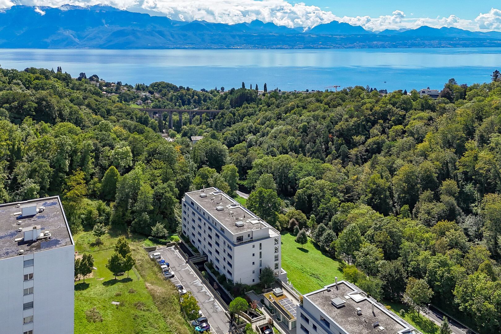 vue sur la montagne avec day time, aerial view, forest view, et vue sur la forêt