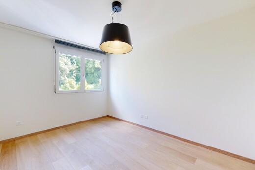 unfurnished room with light wood-type flooring