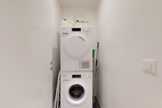 wäschekammer mit waschturm, drywall, gipskartonwand, inside property, und wäscherei