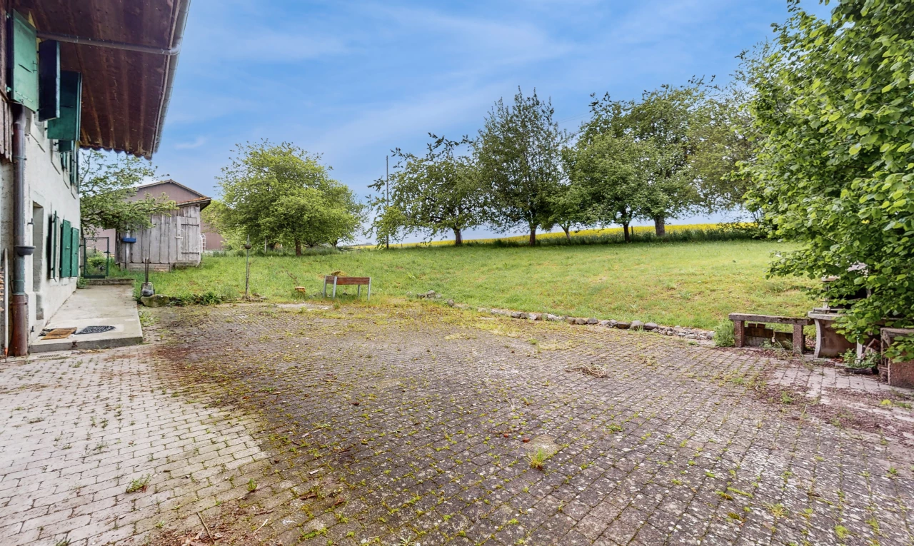 blick auf den hof