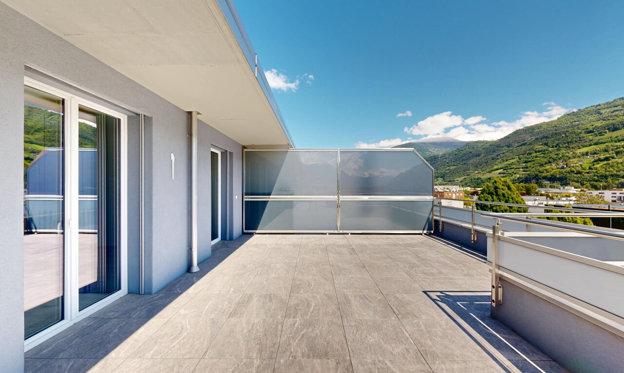 terrasse avec terrasse, day time, from property, mountain view, et vue sur la montagne