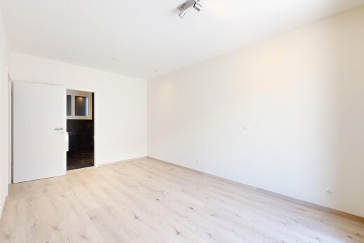 pièce vide avec cloison sèche, drywall, light floor, inside property, et sol en finition bois
