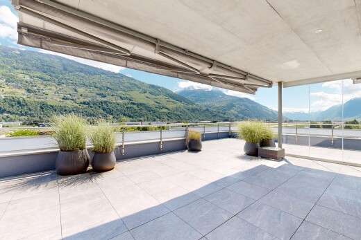 terrasse avec terrasse, mountain view, vue sur la montagne, day time, et from property