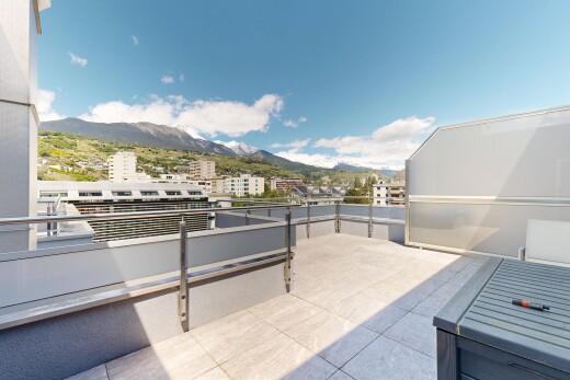 terrasse mit terrasse, from property, mountain view, day time, und blick auf die berge