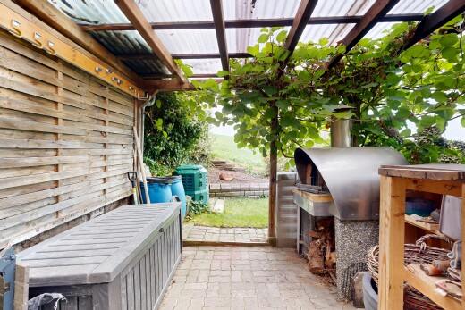 terrasse mit terrasse und grill
