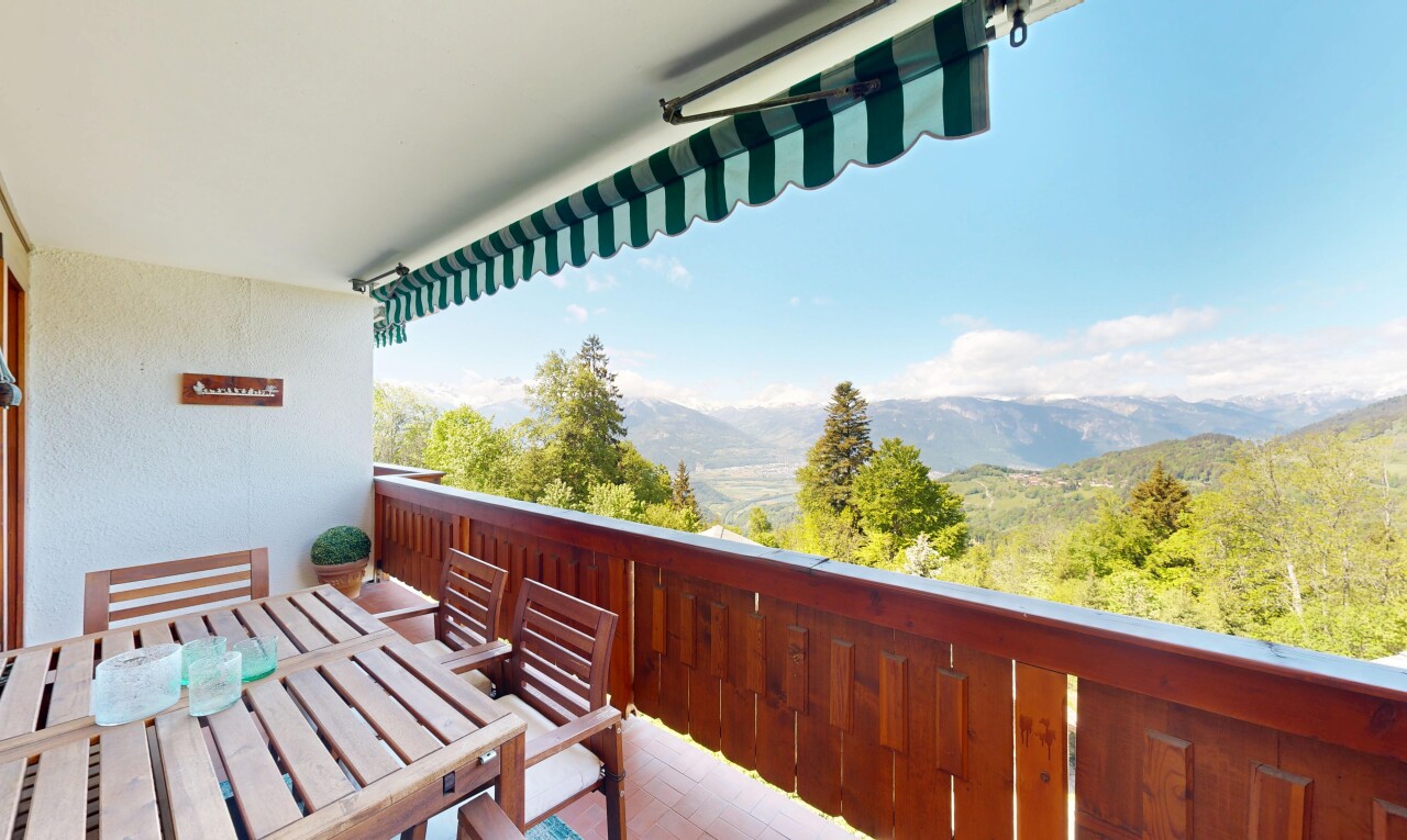 balcon avec from property, coin repas extérieur, balcon, mountain view, et vue sur la montagne