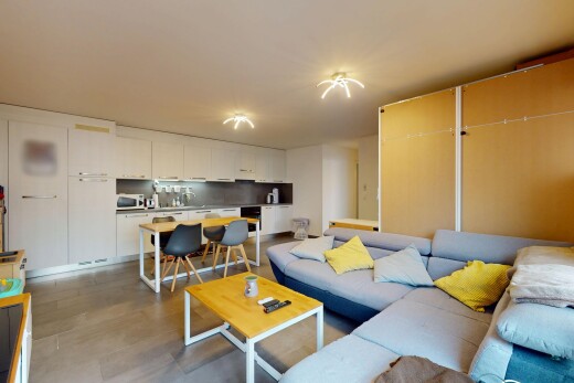 salon / salle à manger avec cloison sèche
