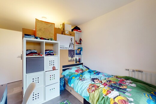 room / bedroom with radiator heating unit