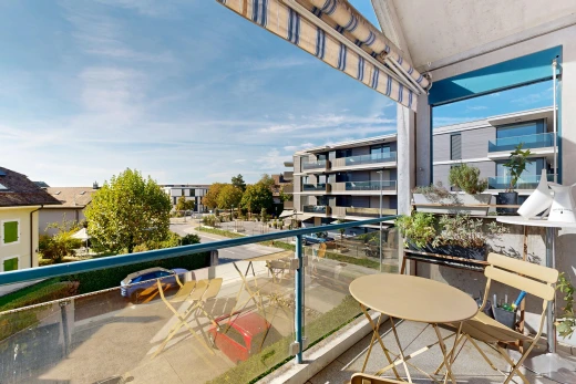 balcon avec balcon, from property, day time, view focus, et apartment complex view