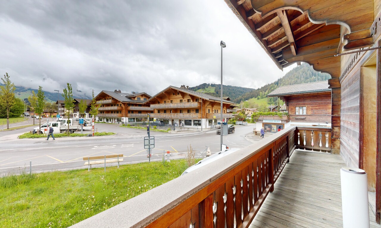 balkon mit overcast, balkon, und from property