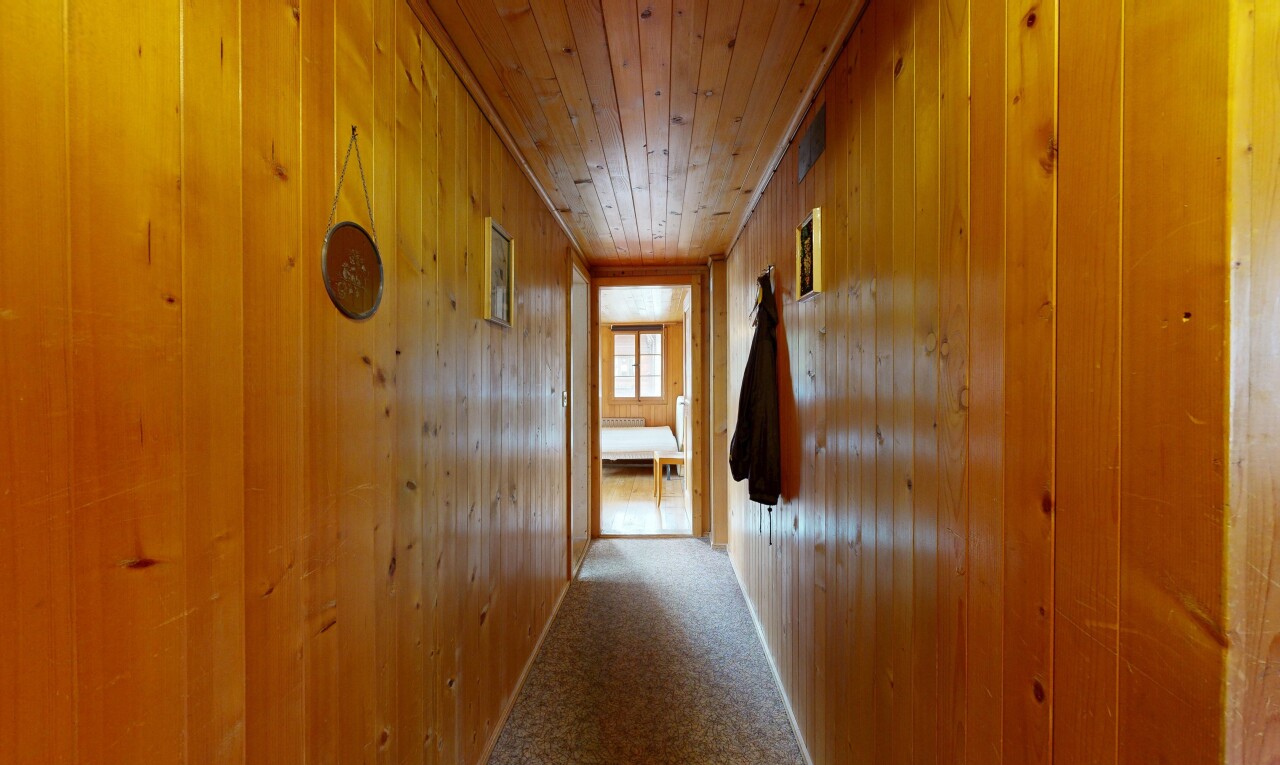 halle / korridor mit teppich, carpet, inside property, natürliches licht, und natural light