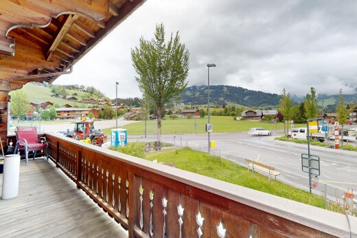 balkon mit overcast, mountain view, und blick auf die berge