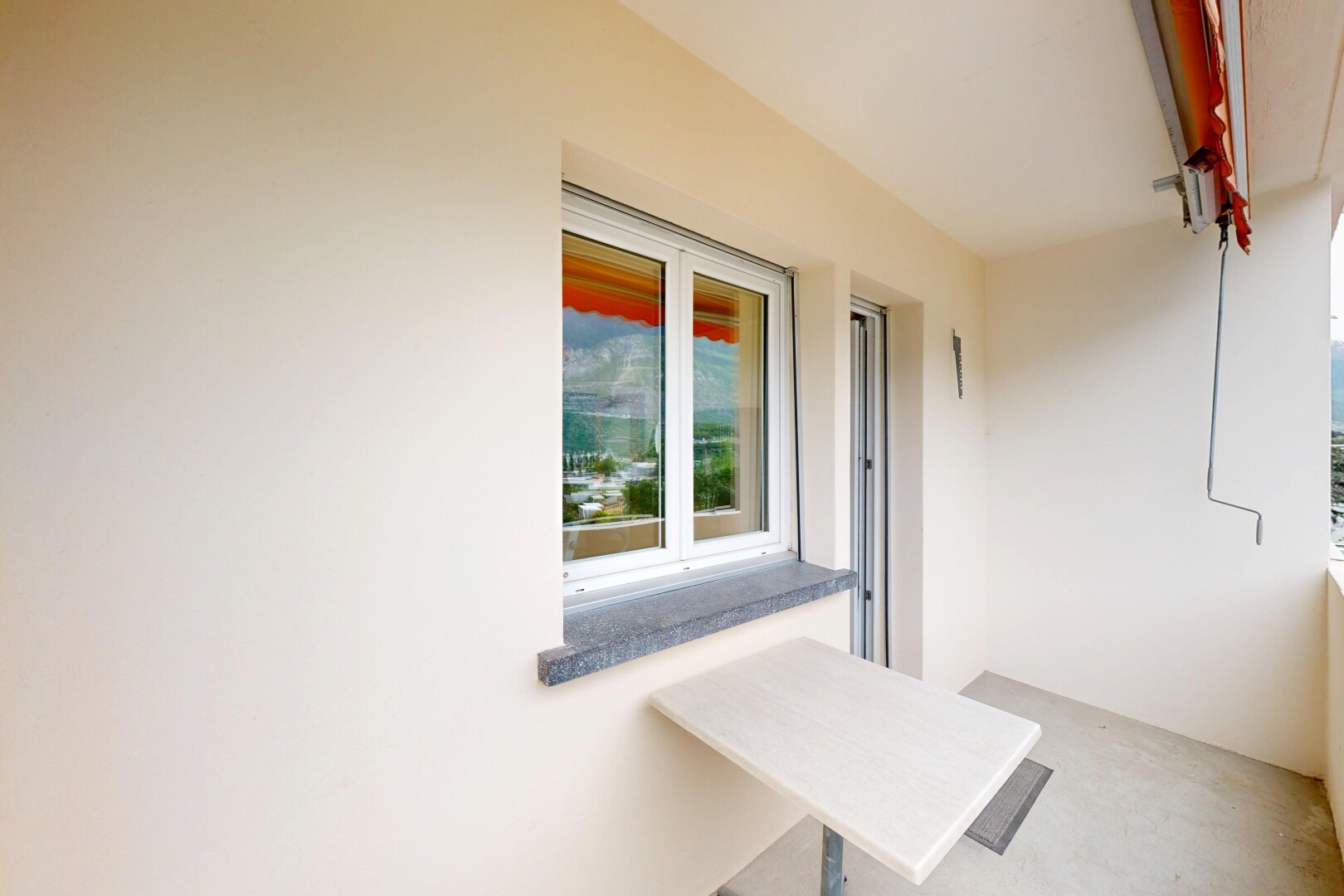 terrace with a balcony