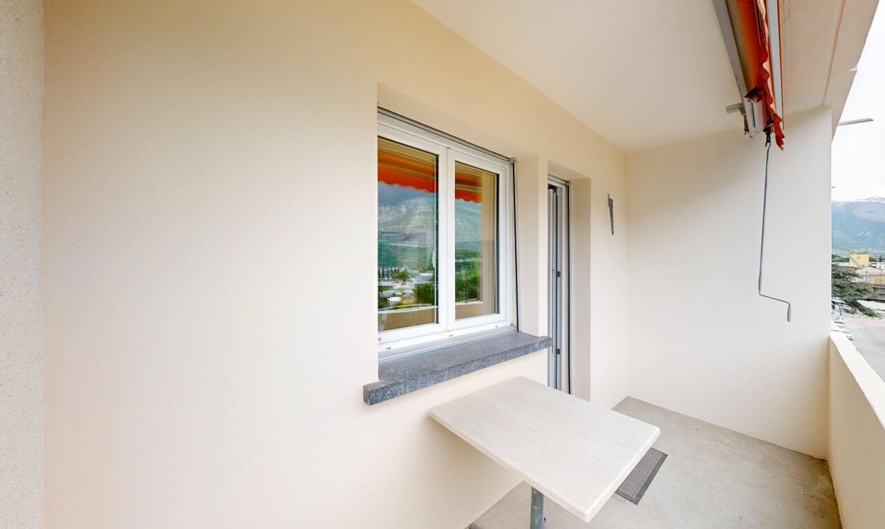 terrace with a balcony