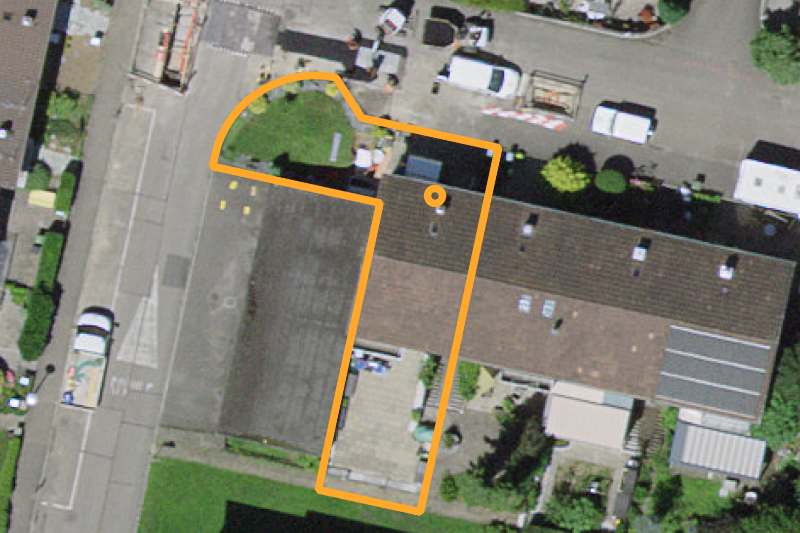 lage auf der karte mit property lines