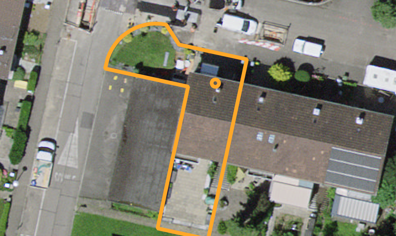 lage auf der karte mit property lines