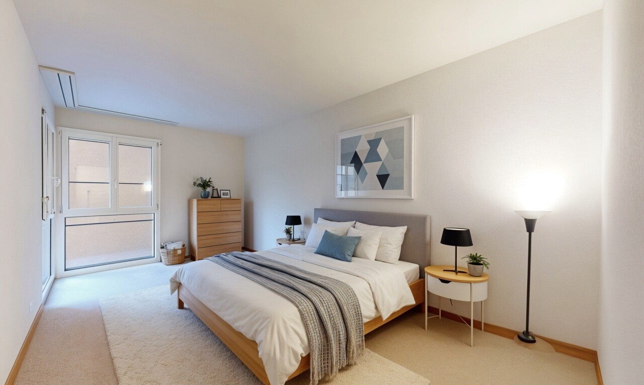 room / bedroom featuring carpet and baseboards