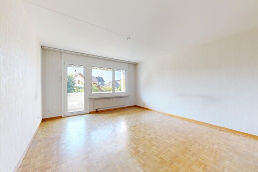 leerer raum mit wood finish floor, holzfußboden, baseboards wall, sockelleisten, und parquet floor