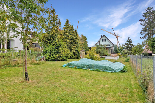 garten mit rasen und day time