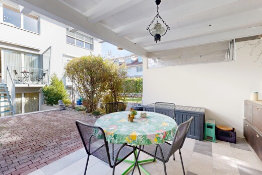 terrasse mit essbereich im freien, terrasse, from property, und treppen