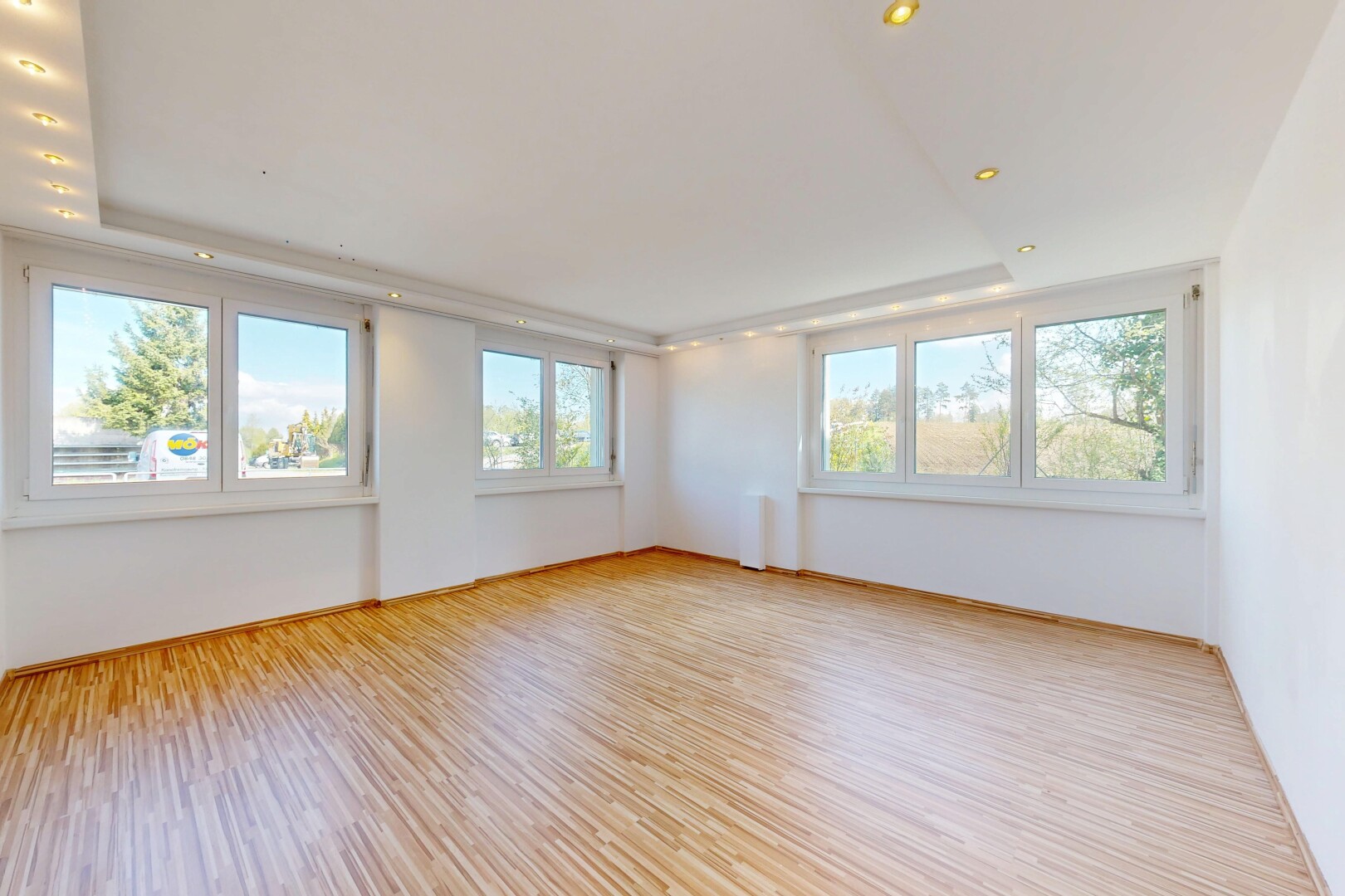unfurnished room featuring light wood finished floors
