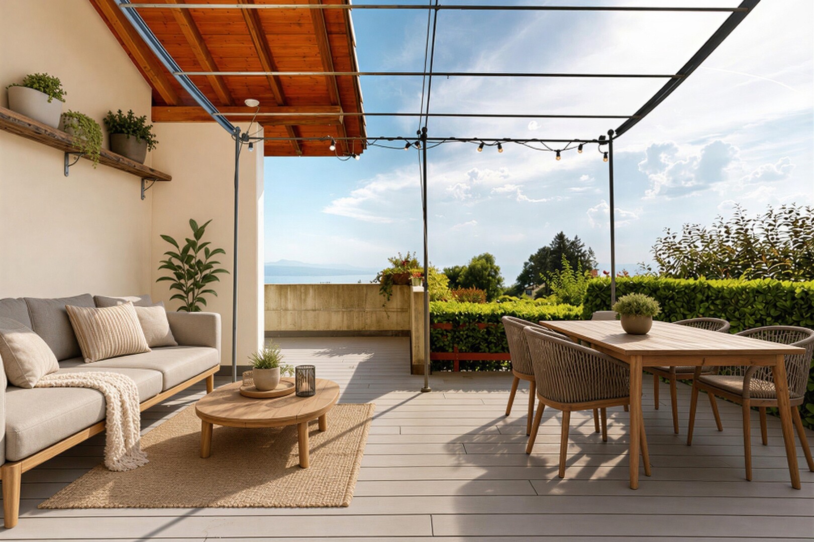 terrasse avec terrasse, day time, et from property