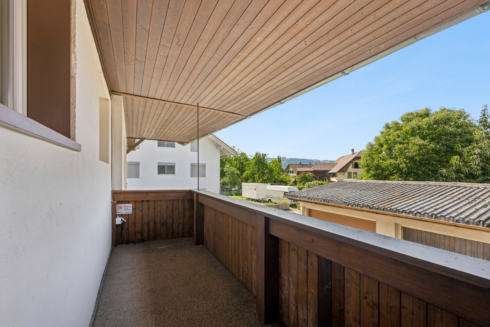 balkon mit balkon, from property, day time, und view focus