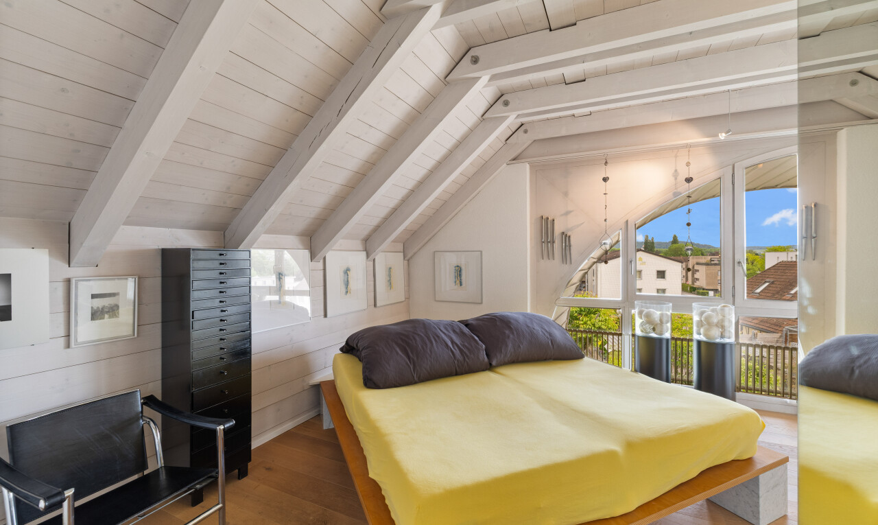 room / bedroom with wood finished floors and wooden ceiling